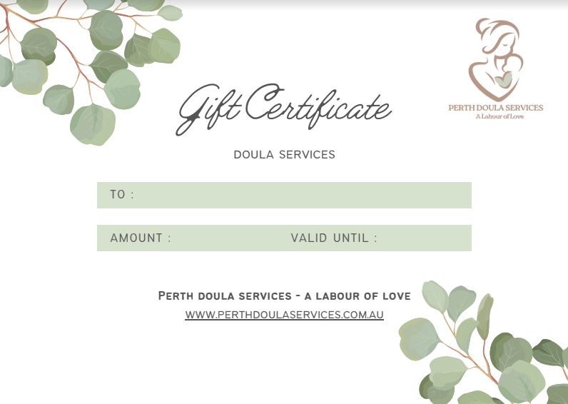 Perth Doula Gift Certificate